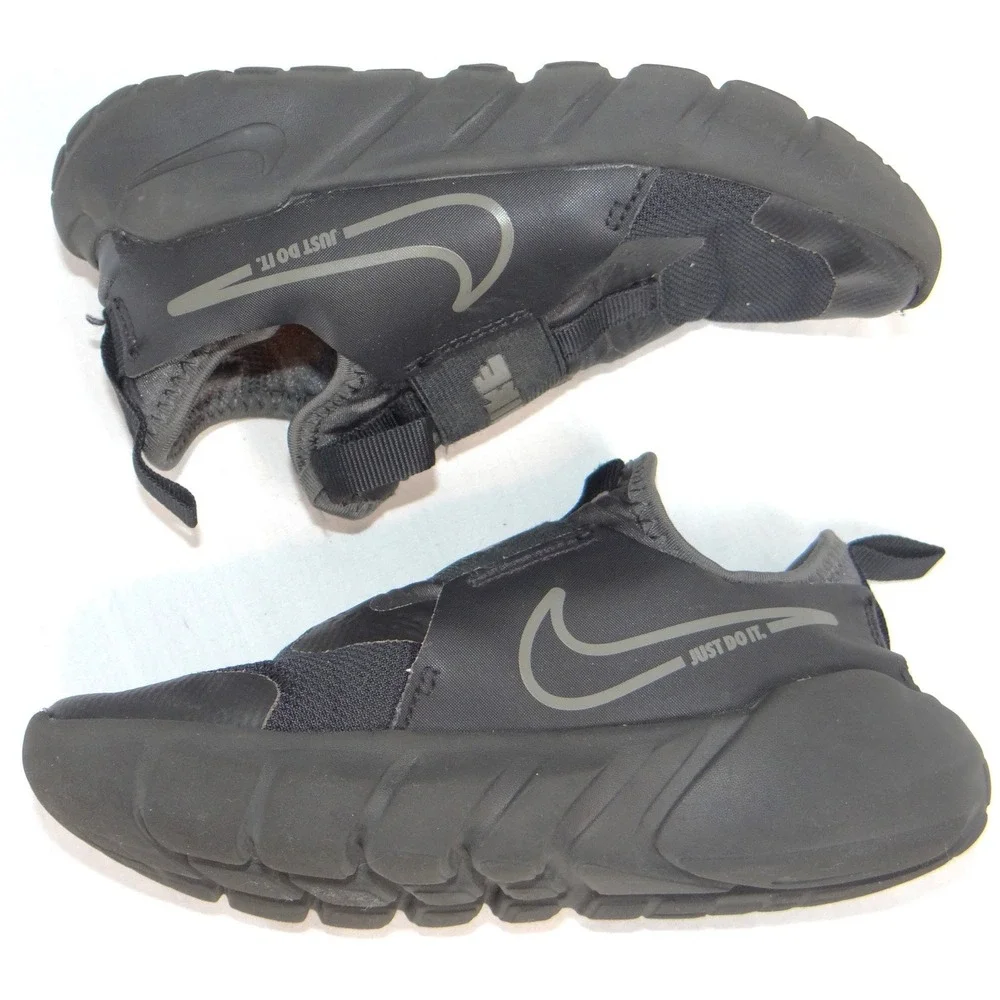 Nike Dynamo Go‎ FlyEase Kids Black Anthracite Sneakers DJ6040-001 Size 13.5C